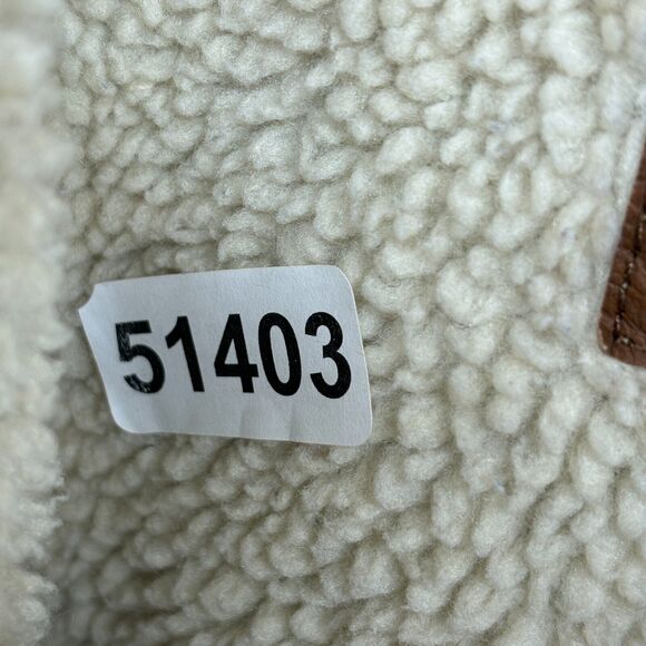 GAP DENIM Jacket Mens XL Trucker Sherpa Fleece Snap Front Cotton Light Wash Blue - Picture 14 of 14